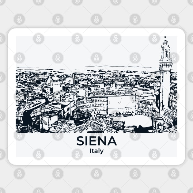 Siena - Italy Magnet by Lakeric